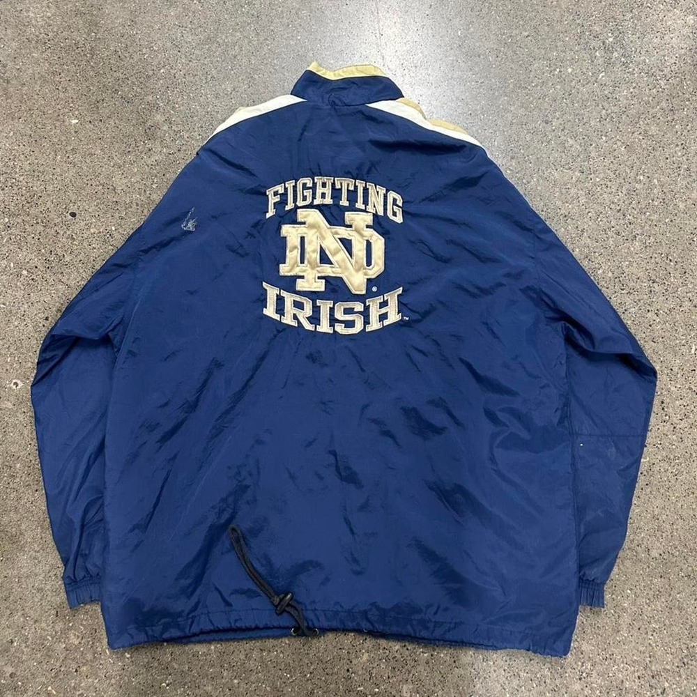 Vintage 90s Starter Notre Dame Fighting Irish NCAA Jacket (Size 2XL)